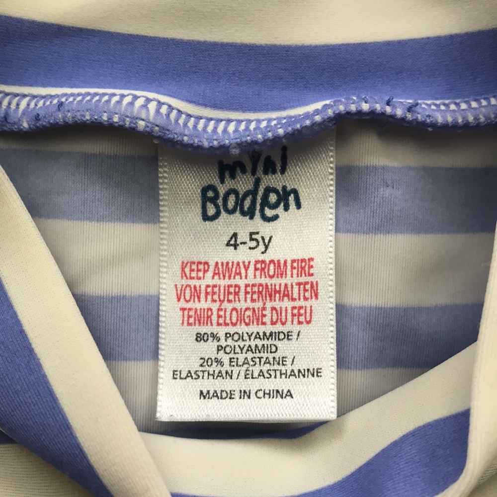 Mini Boden Rash Guard (size 4-5) - Picture 2 of 3